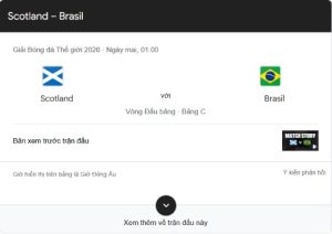 Scotland Vs Brazil