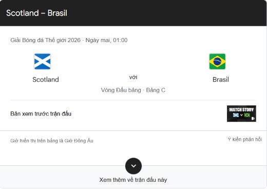 Scotland Vs Brazil